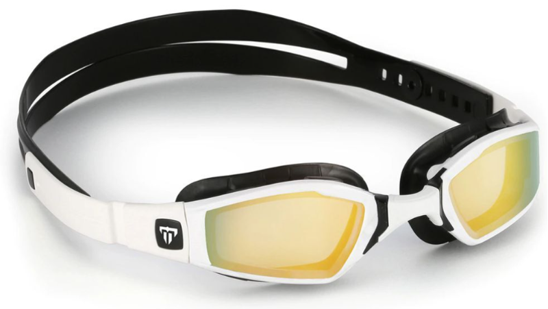 Michael Phelps Ninja Gold Mirror Swim Goggles - White-1